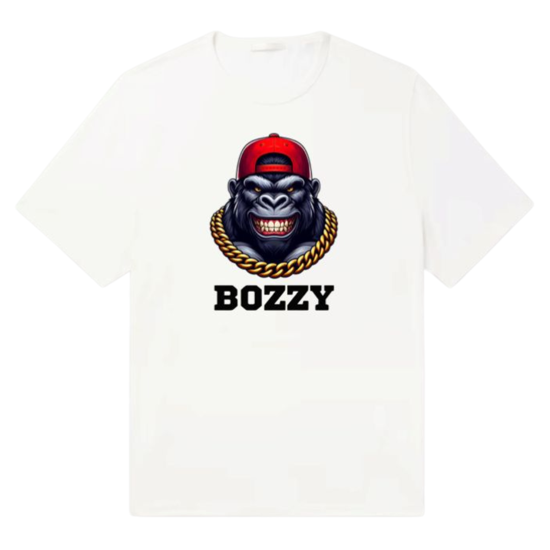 Bozzy Urban Beast Graphic Tee - Bold Edition White